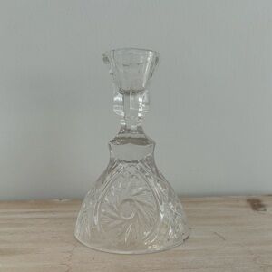 Crystal candle stick holder, excellent condition.